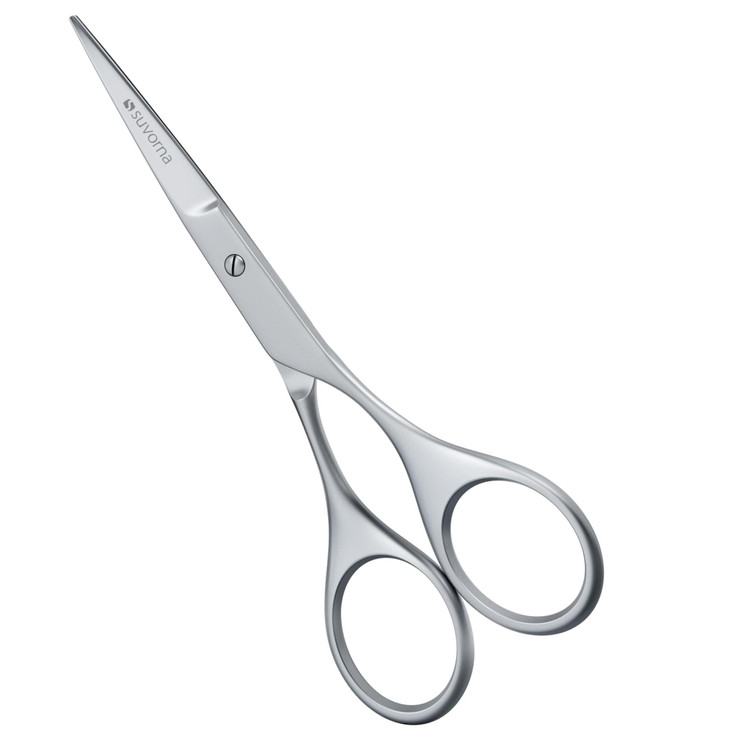 Suvorna small scissors for beard mustache facial nose eyebrow and ear hair Hair scissors for cutting trimming grooming M