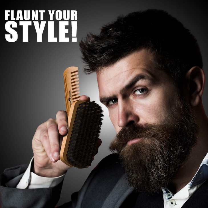 Beard Brush Beard Comb Beard Oil Beard Balm Grooming Kit for Mens Care Travel Facial Hair Set for Growth Styling Shine S