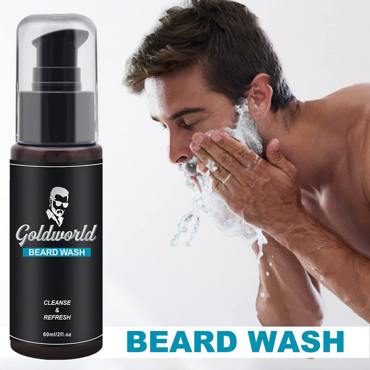 Beard KitBeard Grooming Kit wBeard WashShampoo2 Packs Beard OilBeard BalmBeard WashBrushCombScissorStorage BagEBookBeard