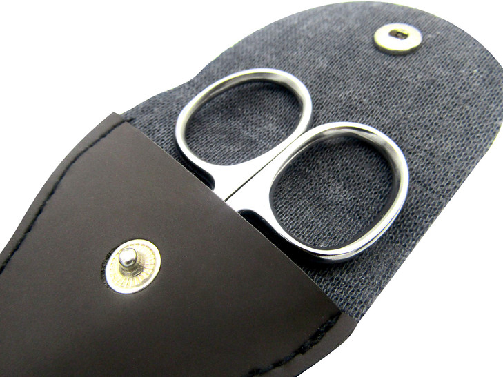 Melwey Eyebrow Scissors Small Cuticle Scissors 37 Inches Curved Blade Manicure TSA Scissors Stainless Steel for Eyelashe