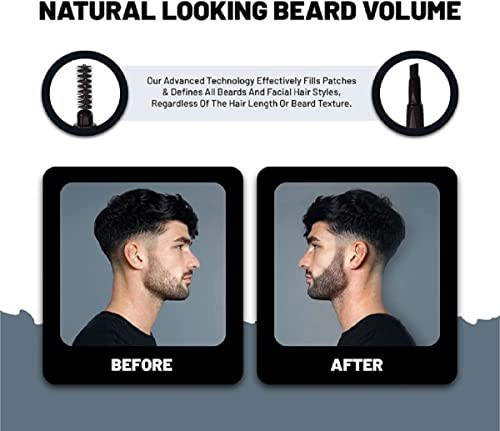 VOID Homme Black Beard Filler Pen Kit Fuller NaturalLooking Beard with Waterproof Pencil Liner and Marker