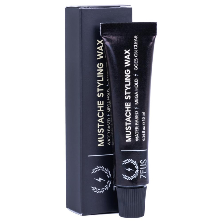 ZEUS Mustache Styling Wax for Men WaterBased Formula with Mega Hold for a Refined LongLasting Look Made in Germany 034 F