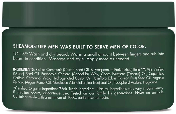 SheaMoisture Beard Balm for Men 2Pack Moisturizing Shea Butter Maracuja Oil Gifts for Men 4 Oz Ea