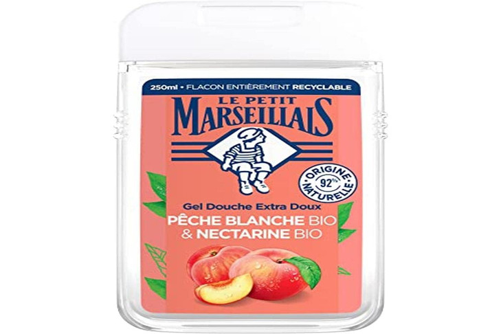 Le Petit Marseillais Gel douche Extra Doux Pêche & Nectarine 250ml bio Extra Gentle Shower Gel Peach and Nectarine 250ml organic online at globaldelivered
