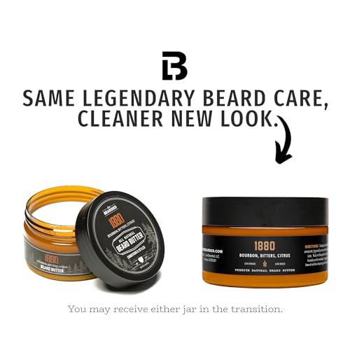 Live Bearded Beard Butter 3 fl oz Made in the USA AllNatural Leavein Conditioner and Softener with Shea Executive Scent