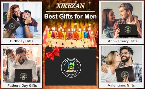 Beard Straightener for Men wBeard Oil Balm Comb EBook for All Beard TypewDual Voltage TravelFriendlyAuto ShutOffAntiScal