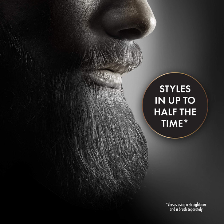 Hot Tools Mens Beard Straightener Brush For a Smooth Finish