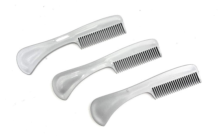 GBS Ultimate Unbreakable Mens Grooming Comb for Beards and Mustaches FineToothed SawCut Metallic Gray Comb Small Pocket