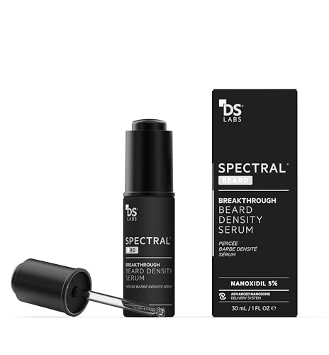 DS Labs SpectralBRD Beard Conditioning Serum 30mL Supports Thicker Fuller Looking Facial Hair With Nanoxidil Biotin Niac
