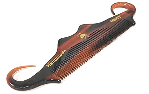 GBS Handmade Cellulose Acetate Grooming Mens Mustache Comb