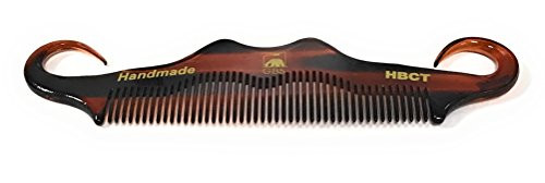 GBS Handmade Cellulose Acetate Grooming Mens Mustache Comb