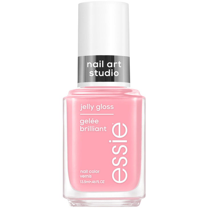essie Nail Art Studio Jelly Gloss Polish, Vegan, Sheer Pink Nail Polish, Blush Jelly, 0.46 Fl Oz