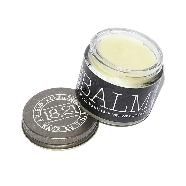1821 Man Made Beard Balm for Men Spiced Vanilla 2 fl oz Premium Grooming Cream with Low Shine for Conditioning and Shapi