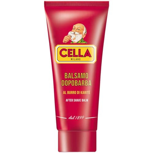 Cella MILANO Aftershave Balm with Shea Butter and Almond Oil Soothes Conditions Alcohol Free Great for Sensitive Skin To