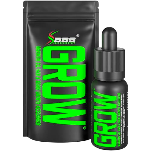 Beard Growth Serum GROW Maximum XXL Beard Growth Oil for Men Thickens Fills Patches Facial Hair Scalp Treatment Beard Ha
