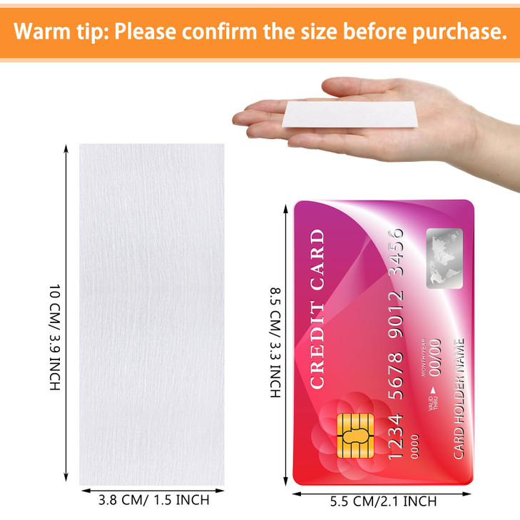 Blulu 400 Wax Strips Non Woven for All Skin Types Facial and Body Hair Removal Wax Paper Strips Epilating for Leg Chest