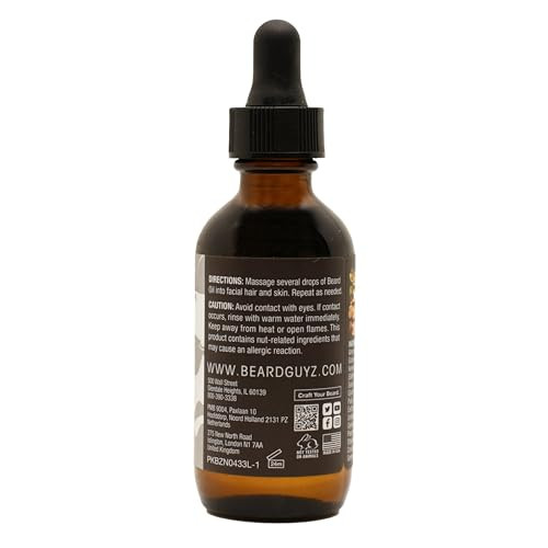 Beard Guyz Beard Oil Lightweight Beard Moisturizer Conditioner Softens Facial Hair Hydrates Skin Under Beard Reduces Itc