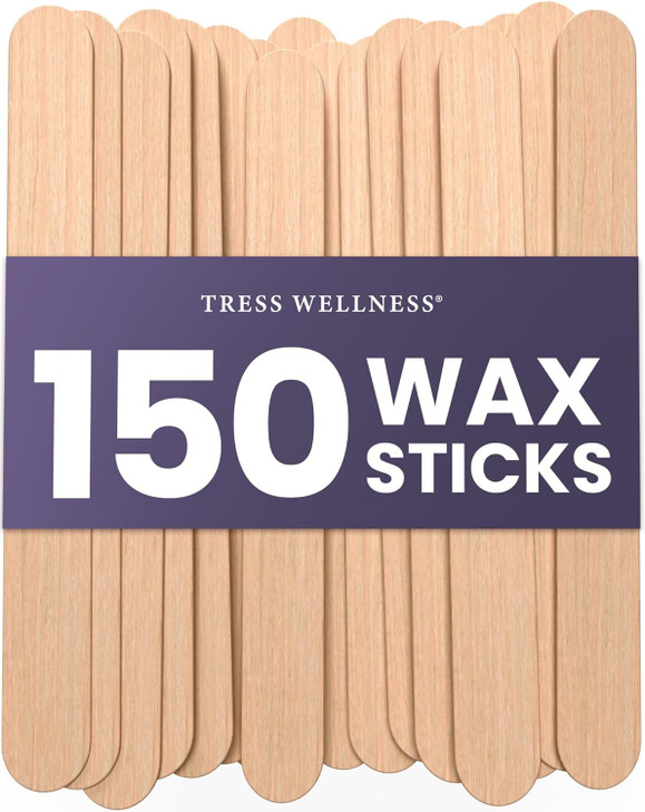 Tress Wellness Waxing Sticks for Hair Removal Premium SplinterFree Wooden Sticks for Waxing Wax Stick for Body and Face