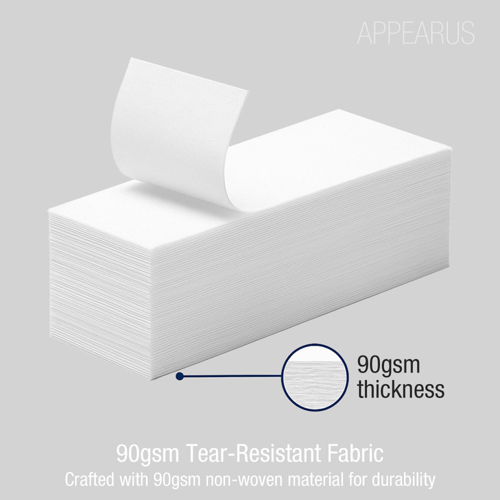 Appearus 250Count Large 3x9 NonWoven Waxing Strips 90 gsm TearResistant LintFree Epilating Strips for Face Body Compatib
