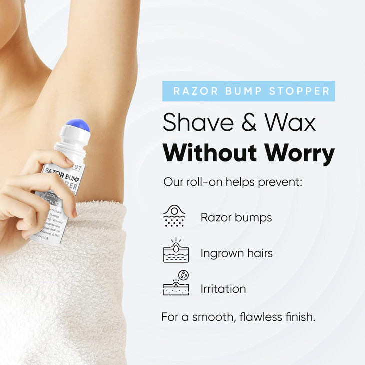 ESTETIST Razor Bump Solution RollOn Ingrown Hair Razor Burn Care Serum After Shave Roller for Bikini Area Face Neck Unde