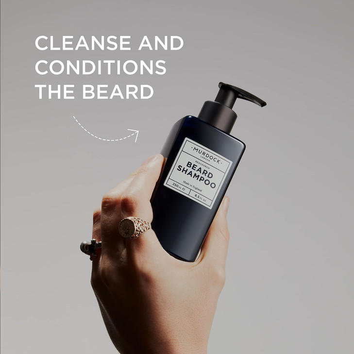 Murdock London Beard Shampoo for Men SulphateFree pHBalanced Natural Beard Wash for Softening BeardDruff Prevention Skin