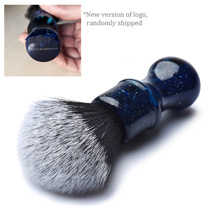 JEQUILCORENVEO Luxury Synthetic Shaving Brush With Aesthetic Resin Handle 24mm Extra Dense Knot