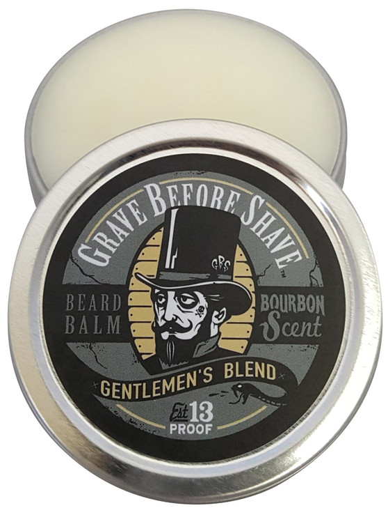 Grave Before Shave Gentlemens Blend Beard Balm Bourbon Scent 4 oz