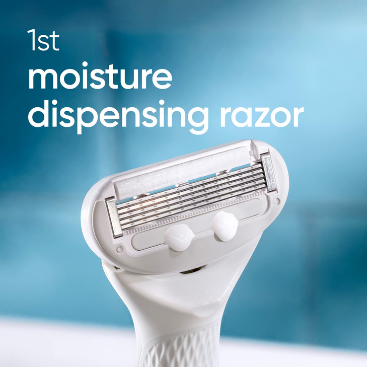 Gillette Venus Radiant Skin Moisturizing Womens Razor For Dry And Sensitive Skin With Olay Moisturizer Dispenser 1 Serum