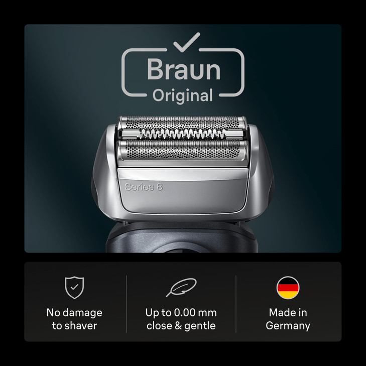 Braun Series 8 83M Electric Shaver Head Replacement Cassette Silver