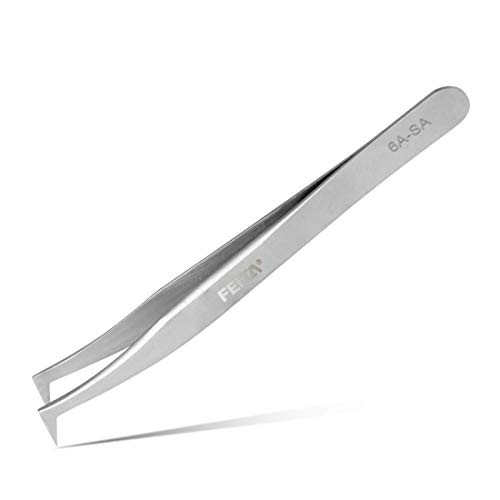 Volume Eyelash Extension Tweezer FEITA Professional Angled Curved Pointed LShaped Precision Tweezers for 3D 4D 6D Lashes
