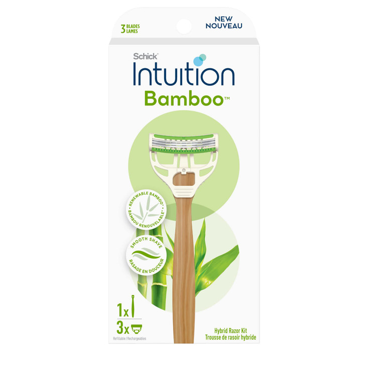 Schick Intuition Bamboo Disposable Razors for Women 3ct