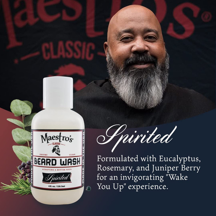 Maestros Classic BEARD WASH AntiItch Deep Cleaning NonDrying Fully Hydrating Gentle Cleanser For All Beard Types Lengths