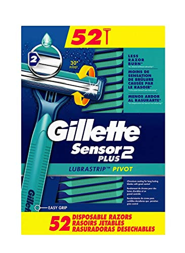 Gillette Sensor2 Plus Disposable Razor 52 Pack