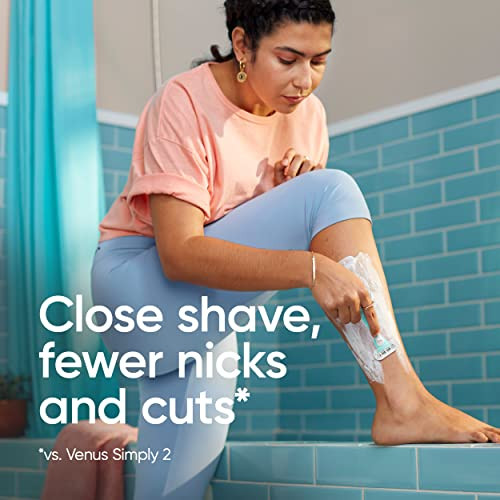 Gillette Venus Simply 3 Sensitive Womens Disposable Razors Pack of 1 with 4 razors
