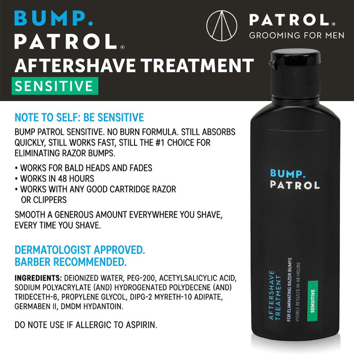 Bump Patrol Sensitive Strength Aftershave Formula Gentle After Shave Solution Eliminates Razor Bumps and Ingrown Hairs 2