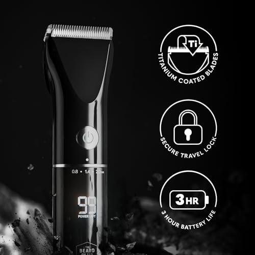 The Beard Club Beard Trimmer for Men Electric Cordless Rechargeable Beard Hair Trimmer High Power 7000 RPM 8 Color Guide