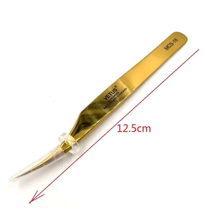 Vetus MCS Makeups Tweezers for Beauty Eyelashes Grip Picking Selection Works MCS18