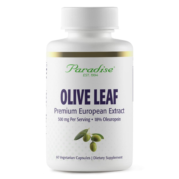 Paradise Herbs Olive Leaf Extract from Spanish Andalusian Olive Trees, Super Potent, Ultra Pure, Non-GMO, Vegan, Gluten Free, 60 Vegetarian Capsules online at globaldelivered