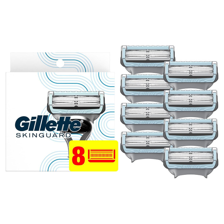 Gillette SkinGuard Mens Razor Blades 8 Blade Refills