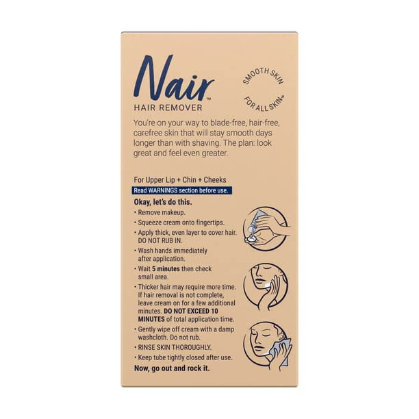 Nair Facial Hair Remover Cream Pack of 2