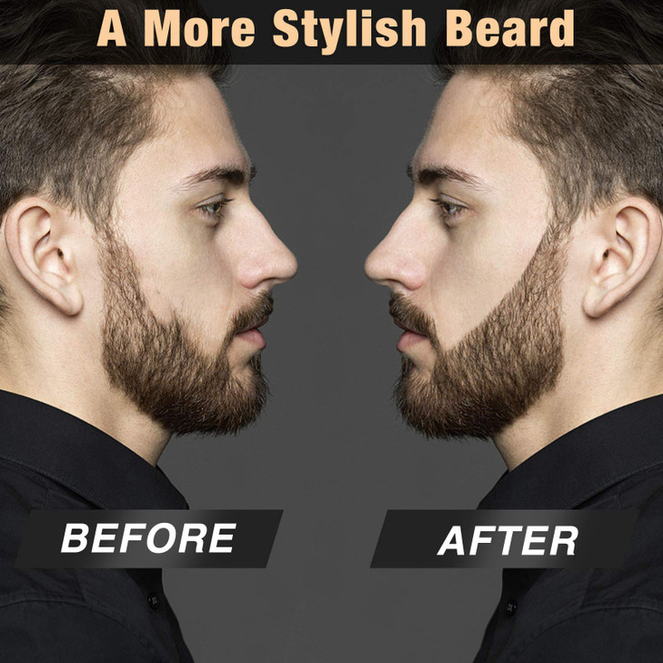Beard Pencil Filler for man Water Proof Beard pen and beard brush Long Lasting Coverage Natural Finish Male Mustache Rep
