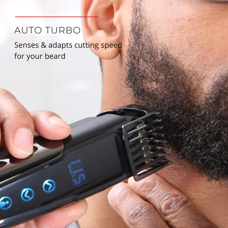 Remington MB4700 Smart Beard Trimmer with Memory Settings and Digital Touch Screen Rechargeable for Cordless Use
