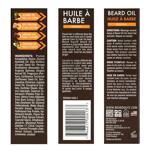 Beard Guyz Beard Oil 2 Ounce Pack May Vary