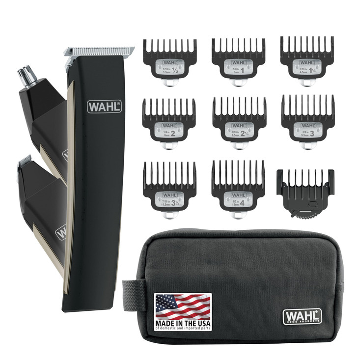 Wahl USA Rechargeable Lithium Ion 20 Beard Trimmer for Men Facial Hair Trimmer with Precision T Blade for Grooming Detai