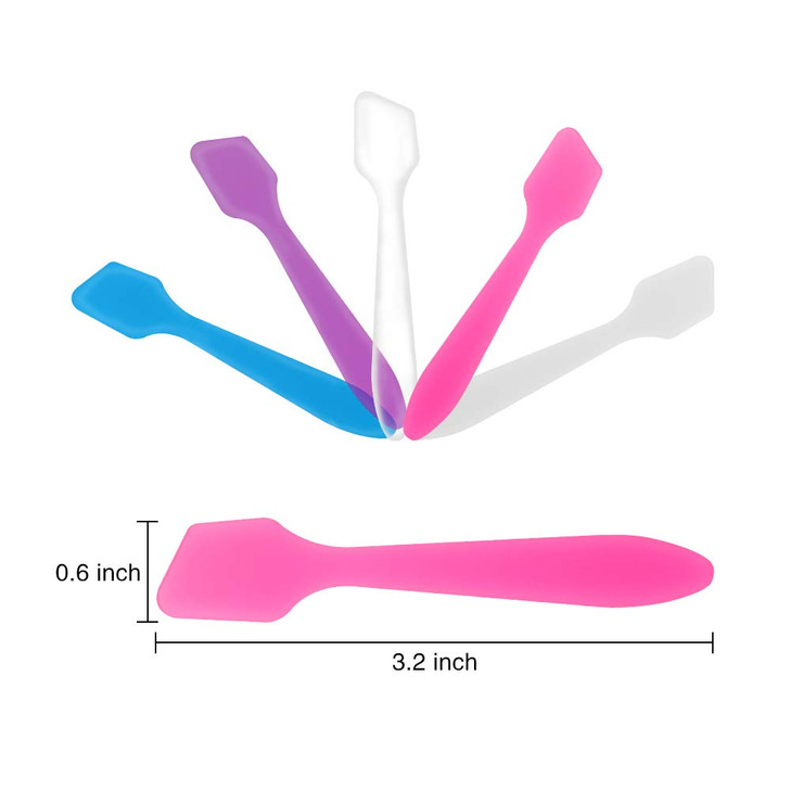150 Pack MINI Makeup Spatulas Reusable Cream Tip Spatulas Frosted Cosmetic Spatulas Scoops by Accmor