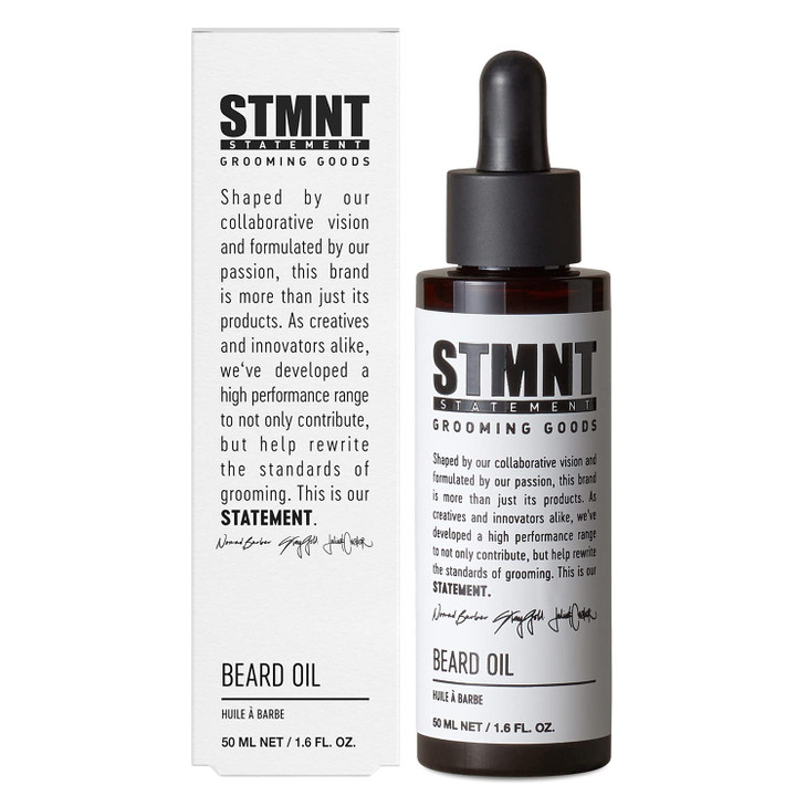 STMNT Grooming Goods Beard Oil 16 oz Silicone Free Moisturizing Formula with Natural Oils