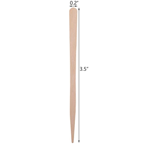 Hedume 2000 Pieces Wax Sticks Wood Spatulas Applicator Craft Sticks Small Wax Spatulas Hair Removal Eyebrow and Body