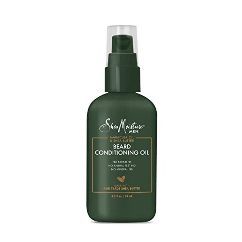 SheaMoisture Beard Conditioning Oil for a Full Beard Maracuja Oil and Shea Butter to Moisturize and Soften 32 oz