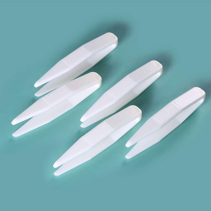 20 Pcs Mini Plastic Tweezers Clips Portable Eyelid Tape Sticker Tweezer Makeup Tool for Contact Lenses Double Eyelid Sti