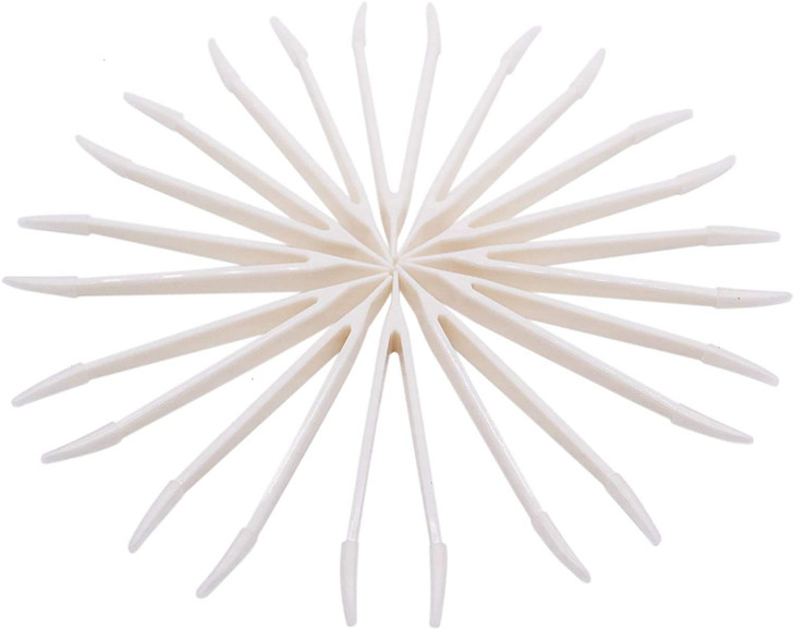 MosBug 12Pcs 80mm Contact Lens Tweezers Make Up Tool White